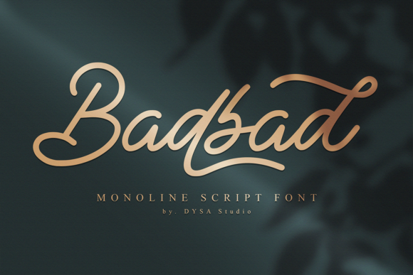 Badbad: A Stylish Retro Script Font for Creative Projects