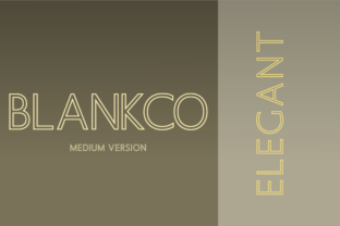 Blankco Outline Medium: A Modern Sans Serif for Creative Makers