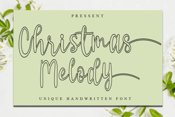 Christmas Melody: A Delicate Handwritten Font for Elegant Typography