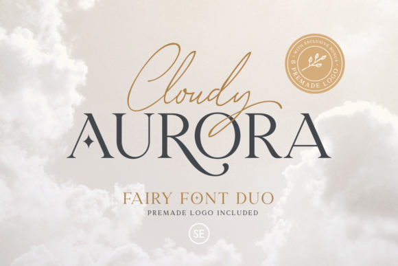 Cloudy Aurora Font for Handmade and Commercial Designs