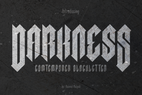 Darkness: A Modern Blackletter Font for Bold Web Design