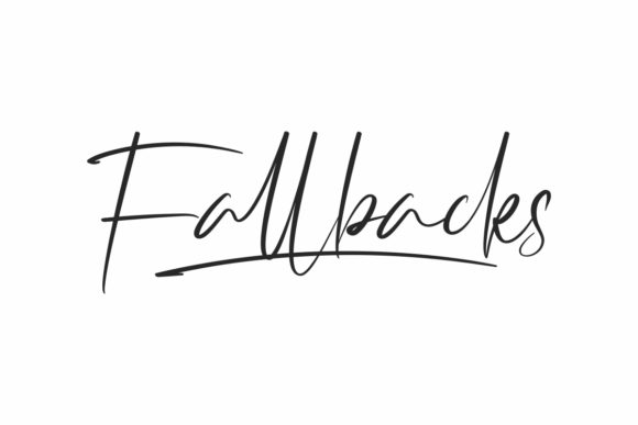Fallbacks: A Stylish Handwritten Font for Editorial Design