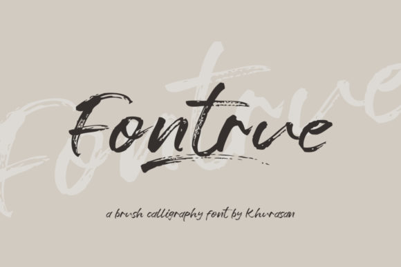 Fontrue: A Fresh Handwritten Brush Font for Branding Projects