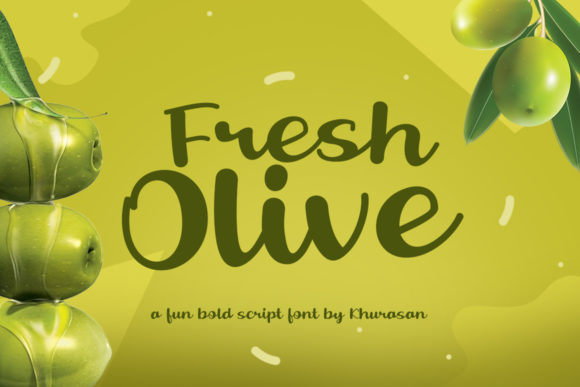 Fresh Olive: A Sweet Handwritten Font for Creative Branding