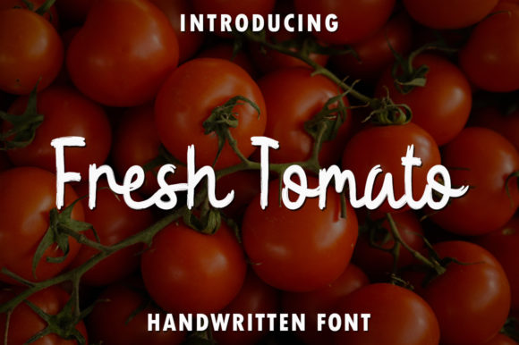 Fresh Tomato Font for Handmade Branding and Creative Projects