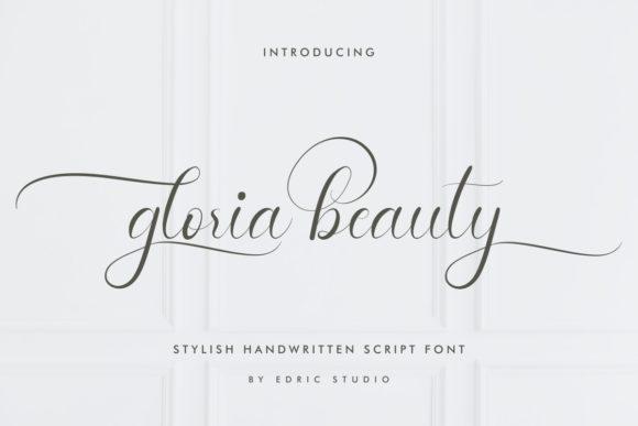 Gloria Beauty Font for Elegant Web Design