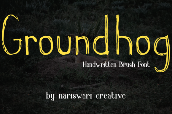 Groundhog Font: A Handwritten Script for Creative Projects