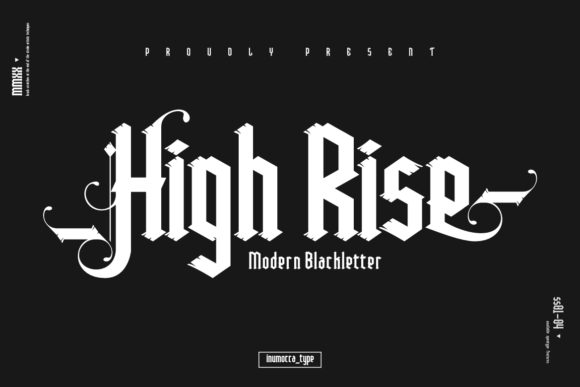 High Rise: A Bold Blackletter Font for Digital Branding and Web Design