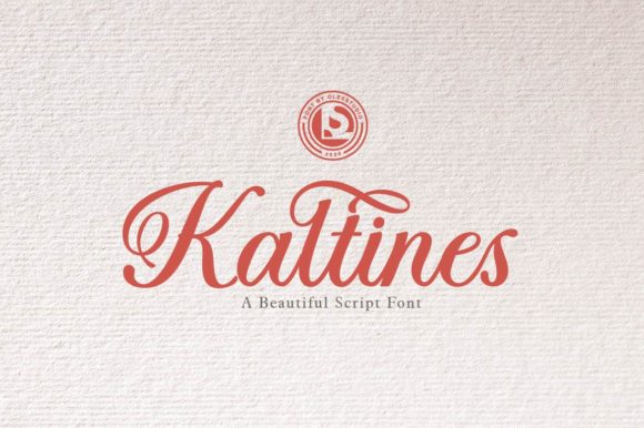 Kaltines: A Stylish Script Font for Handmade Creations