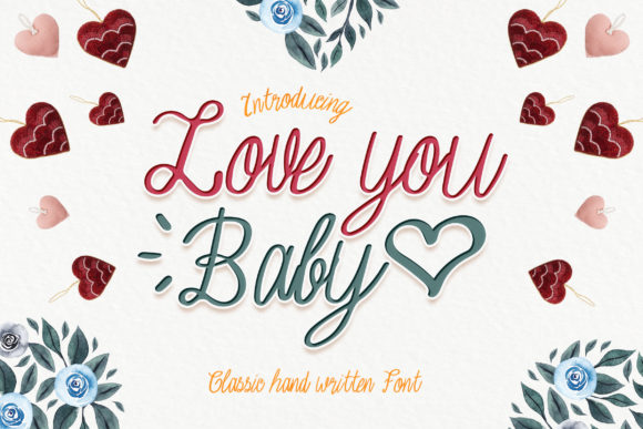 Love You Baby Font for Trendy Branding and Creative Projects