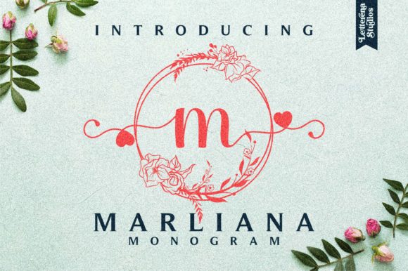 Marliana Monogram Font for Elegant Editorial Design
