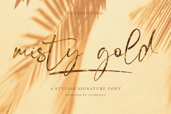 Misty Gold Font for Romantic and Timeless Design