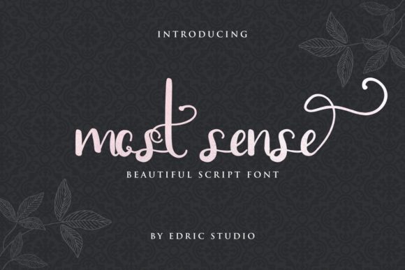 Most Sense: A Stylish Script Font for Professional Branding