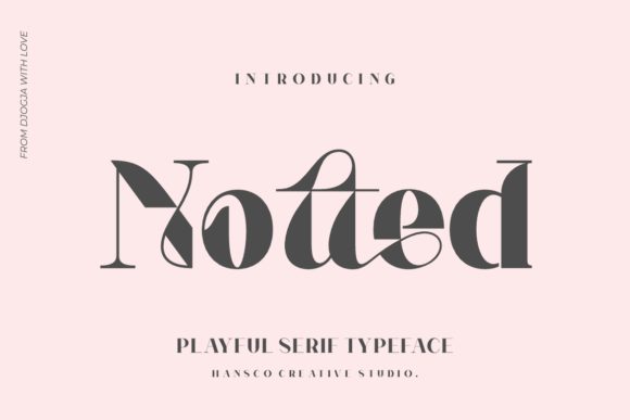 Notted Serif Font for Elegant Editorial Design