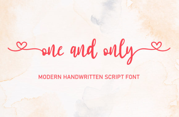 One and Only: A Modern Handwritten Font for Editorial Design