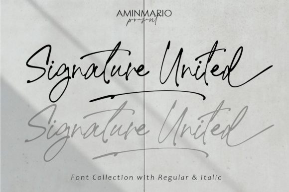 Signature United: A Script Handwritten Font for Branding and Design