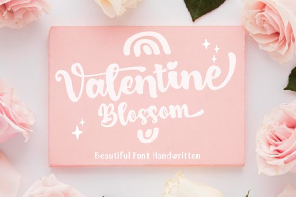 Valentine Blossom Font for Romantic Branding and Creative Projects
