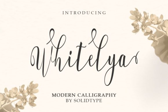 Whitelya: A Modern Script Font for Polished Branding